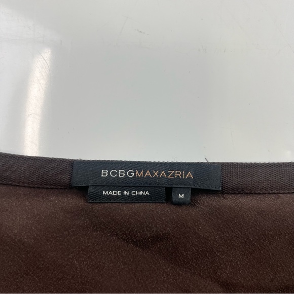 BCBGMaxAzria women’s brown sequin y2k skirt M L32-19 - Picture 3 of 6